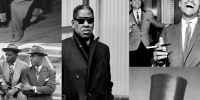 Photo Illustration: Archival images of Black menswear through history, including André Leon Talley