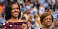 Then-First lady Michelle Obama and her mother Marian Robinson 