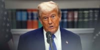 President Donald Trump speaks during a press conference in the Roosevelt Room of the White House on May 12, 2025.