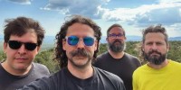 Drummer Yamal Said, left, with other members of Lord Buffalo.
