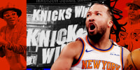 Photo Illustration: Jalen Brunson, Spike Lee, Timothée Chalamet, and Fat Joe