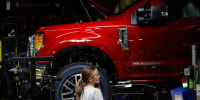 An employee on the assembly line 