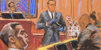 Sean "Diddy" Combs attends trial in New York federal court