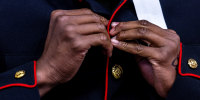 Lima Company Uniform Fitting close up hands