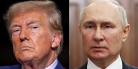 Composite image of President Donald Trump and Russian President Vladimir Putin