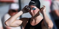 FORT LAUDERDALE, FLORIDA - MAY 01: Gretchen Walsh wins the Women's 100m Freestyle Final Heat 2 at Fort Lauderdale Aquatic Center on May 01, 2025 in Fort Lauderdale, Florida. (Photo by Carmen Mandato/Getty Images)