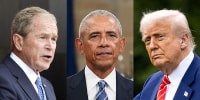 President George W. Bush, President Barack Obama, President Donald Trump
