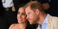 Britain's Prince Harry and his wife Meghan Markle in Bogota in 2024. 