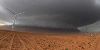 An incoming storm seen in Texas.
