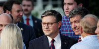 House Speaker Mike Johnson at the Congressional Picnic
