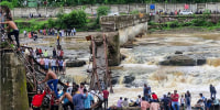 Bridge collapse.