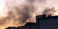 iran israel conflict smoke