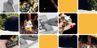 5x5 grid of obscured images 