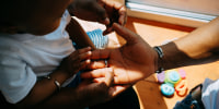 family holding hands