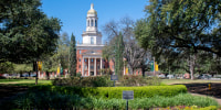 Pat Neff Hall on the campus of Baylor University on March 13, 2019 in Waco, Texas.