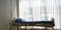 Empty hospital room
