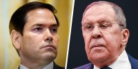 Secretary of State Marco Rubio and Russian Foreign Minister Sergei Lavrov. 