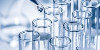 laboratory beakers and glassware.