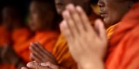 Buddhist monks in Thailand in 2018.