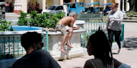 Homeless man in Cuba