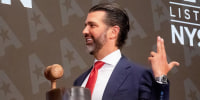 Donald Trump Jr. on the floor of the New York Stock Exchange  on July 16, 2025. 