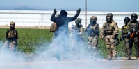 Immigration Raids California Farm tear gas protest