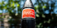 A bottle of Coca-Cola imported from Mexico.