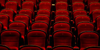 Empty movie theater seats