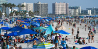 Beachgoers.
