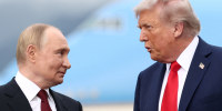 U.S. President Trump meets with Russian President Putin in Alaska