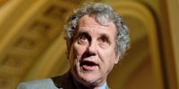 Sherrod Brown. speaking during a news conference