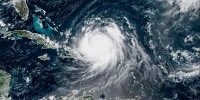 Satellite imagery of Hurricane Erin