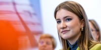 Princess Elisabeth smiles
