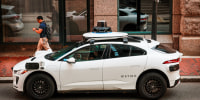 A Waymo vehicle in Boston