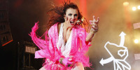 Finland Air Guitar Championships Heidi Toivio "Pink Passion" of Finland pink passion