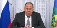 Russian Foreign Minister Sergei Lavrov on NBC's Meet the Press on Aug. 22, 2025.