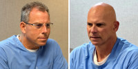 Erik and Lyle Menendez at their parole board appearances last week.
