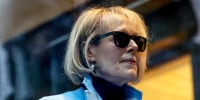 E. Jean Carroll walks