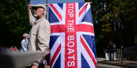 A total of 111,084 people applied for asylum in the UK in the year to June 2025 -- the highest number ever. The figures come as Prime Minister Keir Starmer struggles to stem rising support for a hard-right party led by anti-immigrant firebrand Nigel Farage.