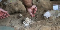 Georgian archaeologists unearth a presumably dated 1.8-million-year-old jawbone, in Kvemo Orozmani