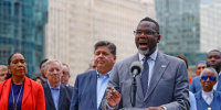 Chicago Mayor Brandon Johnson 