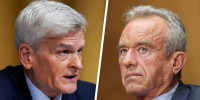 Side by side of Sen. Bill Cassidy, R-La. and Health and Human Services Secretary Robert F. Kennedy Jr.