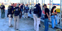A raid at a Hyundai facility in Georgia on Sept. 4, 2025. (Faces blurred by source)