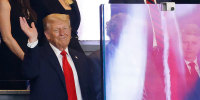 Image: President Trump Travels To New York For Yankees Game In The Bronx