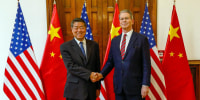 Treasury Secretary Scott Bessent and Chinese Vice Premier He Lifeng