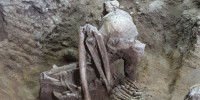 The remains of a middle-aged male excavated from Guangxi, southern China, dates back over 9,000 years.