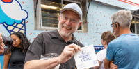 MoveOn's Scoop the Vote Truck Tour Kickoff in Philadelphia, PA with Ben and Jerry