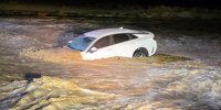 car swept away floodwaters barstow california