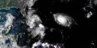 Hurricane Humberto and Tropical Depression Nine.