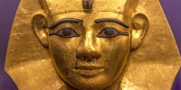 Gold funerary mask of Amenemope, Museum of Egyptian Antiquities, Cairo